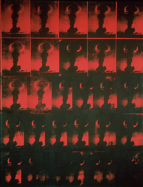 Andy Warhol, Atomic Bomb: Red Explosion, 1965, Saatchi Collection, London. Image: Bridgeman Images, Artwork: © 2022 The Andy Warhol Foundation for the Visual Arts, Inc. / Licensed by DACS, London